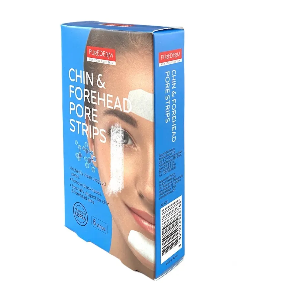 Amirose Purederm Chin And Forehead Pore 6 Strips