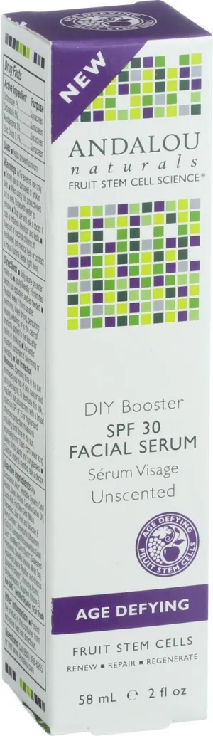 Andalou Naturals Facial Serum - Diy Booster Spf 30 - 2 Oz