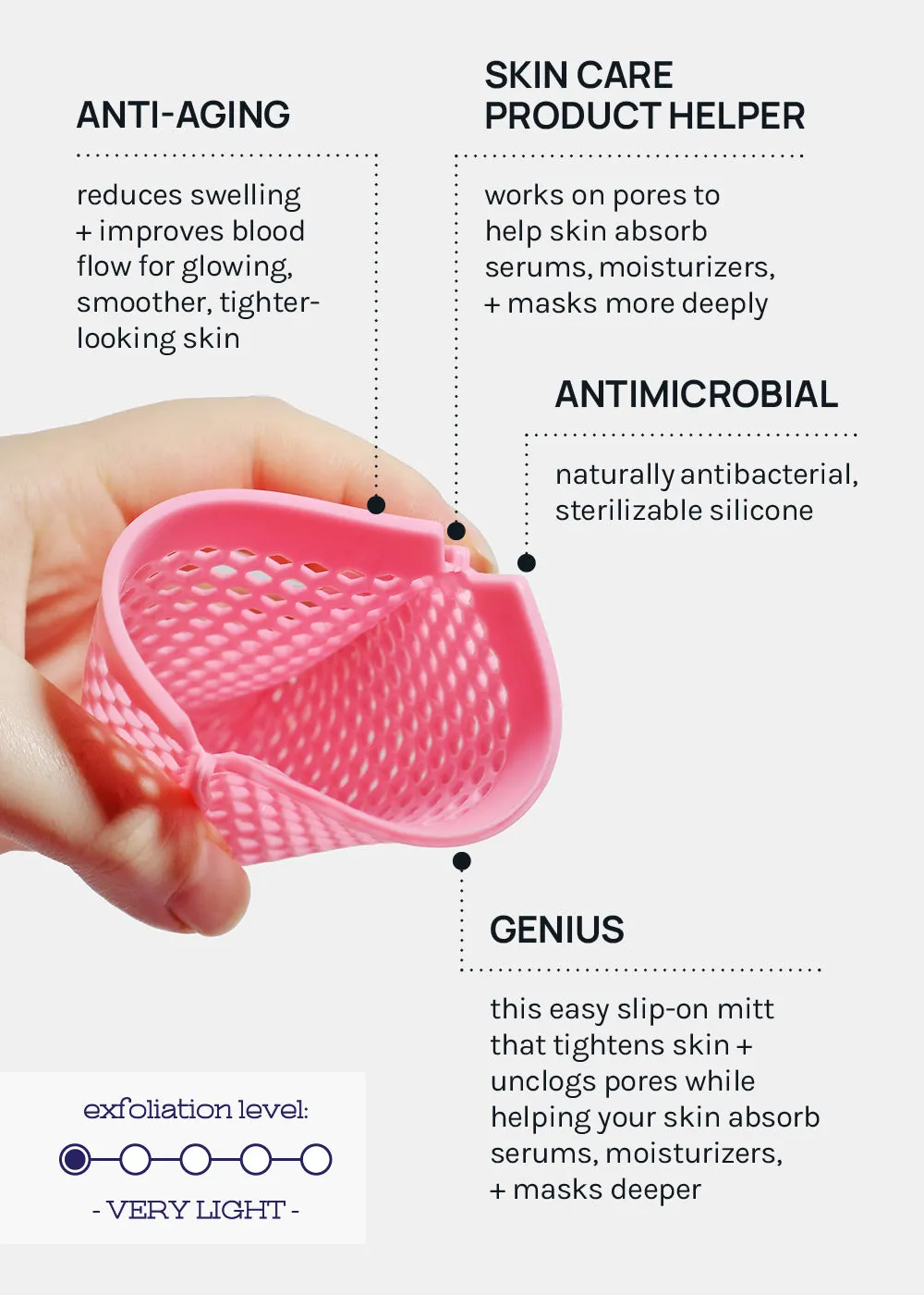 AOA Clear Skin Exfoliating Face Mitt