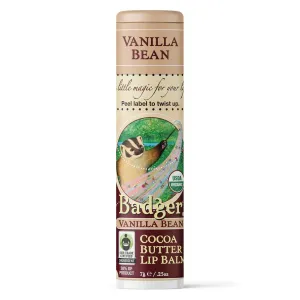 Badger Vanilla Bean Lip Balm 0.25 oz Balm