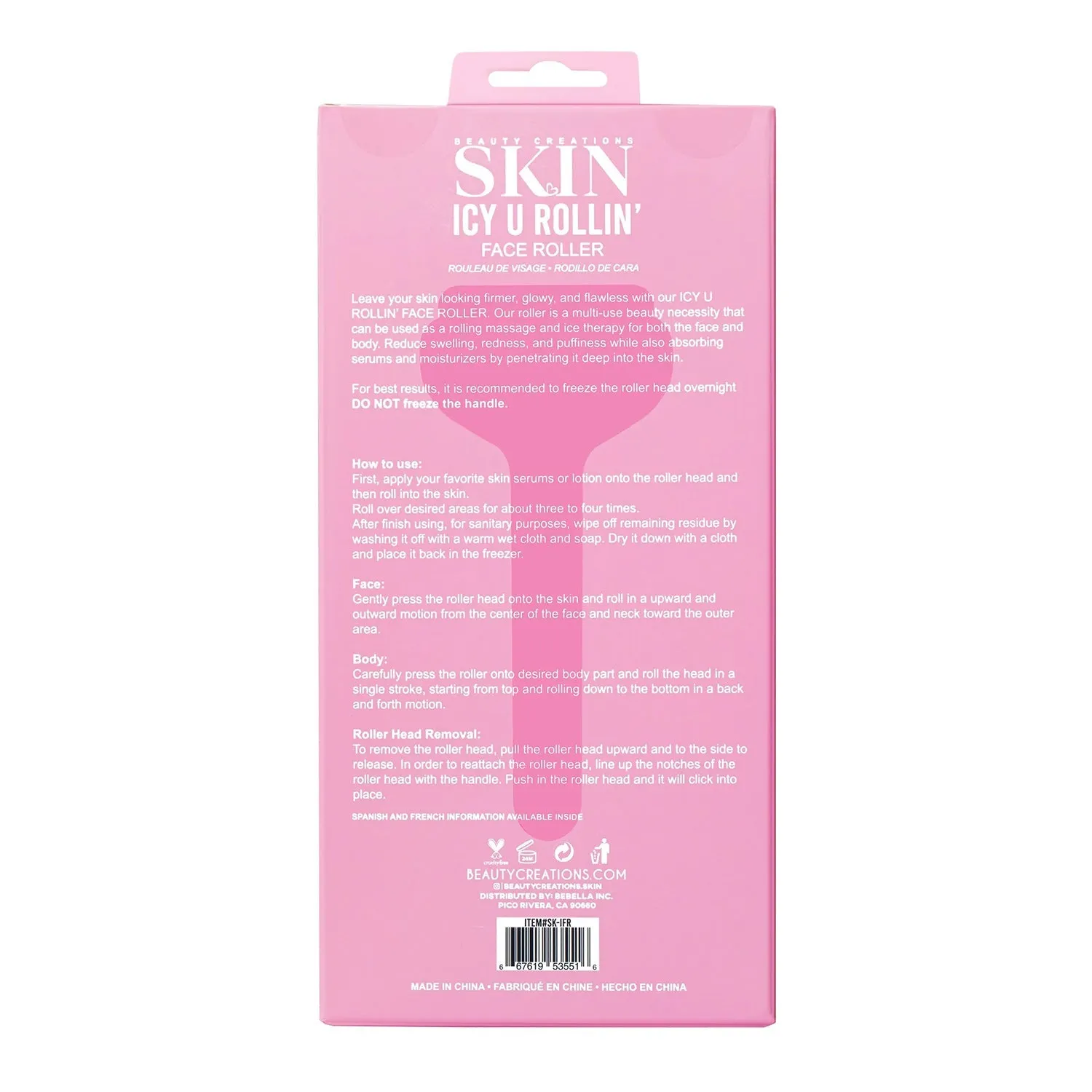 Beauty Creations Skin Icy U Rollin' Face Roller