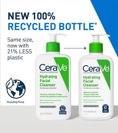 CeraVe Hydrating Facial Cleanser 355 ml - Multi 2 Pcs Pack