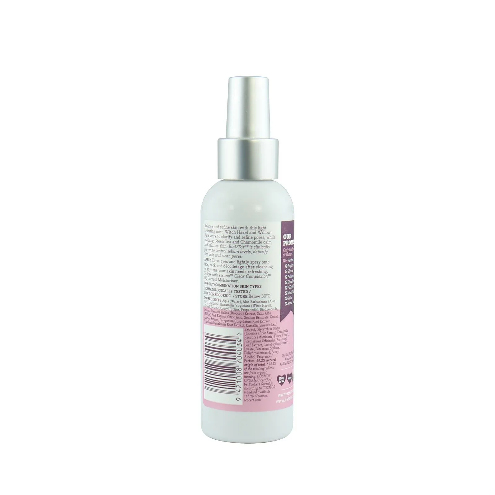 Clear Complexion Certified Organic Mist Toner 120ml