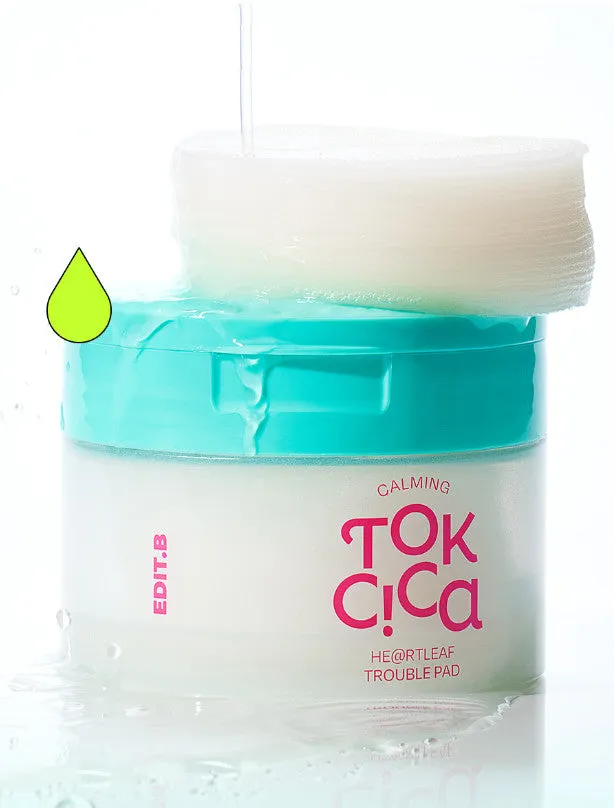 EDIT.B Calming Tok Cica Heartleaf Trouble Pad 70pads 160ml