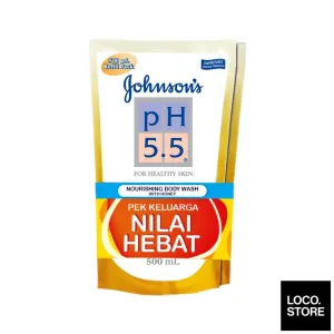 Johnsons PH5.5 Nourishing Body Wash With Honey 500ml Twin Pack