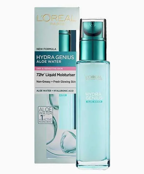 Loreal Paris Hydra Genius Aloe Water 72H Liquid Moisturiser For Dry And Sensitive Skin