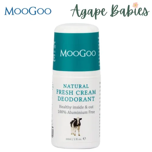 MooGoo Natural Fresh Cream Deodorant Cream 60ml/2oz Exp: 01/26