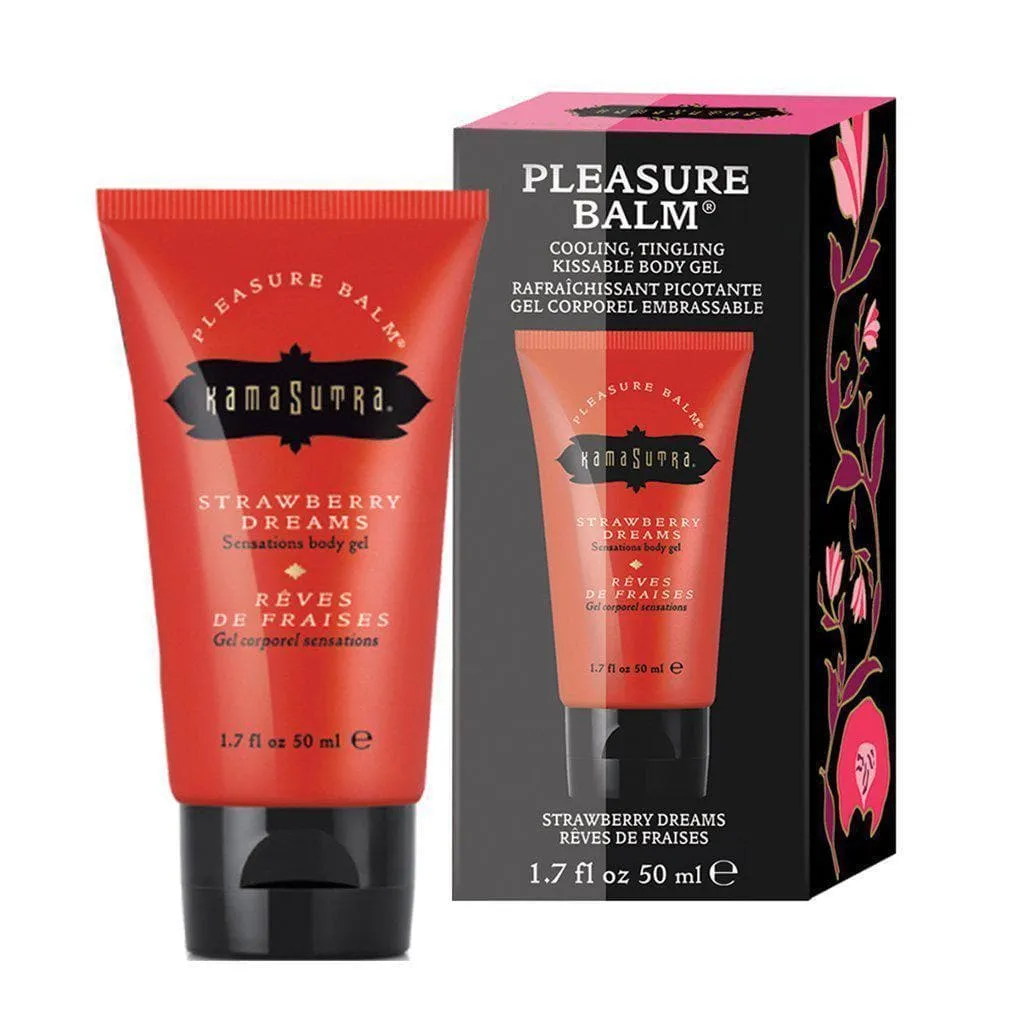 Pleasure Balm Couples Foreplay Kissable Flavored Cooling Sensation Body Gel