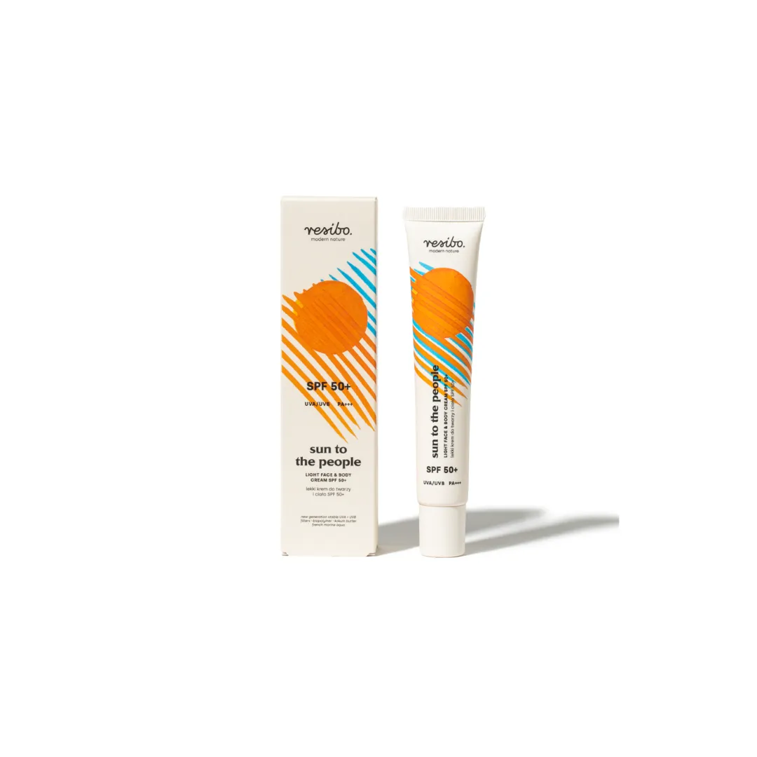 Sun to the People Light Face & Body Cream SPF 50  ( 50ml & 150 ml)