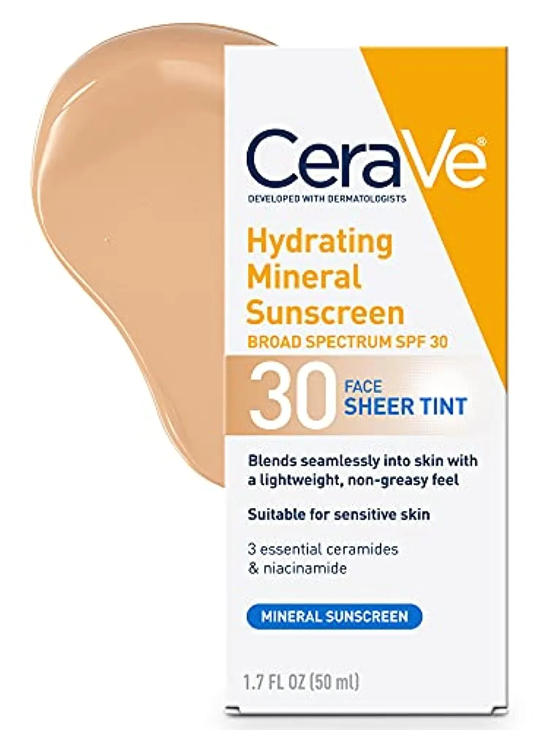 Tinted Sunscreen with SPF 30 | Hydrating Mineral Sunscreen with Zinc Oxide & Titanium Dioxide